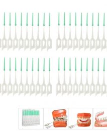 40Pcs Adults Interdental Brushes Clean Between Teeth Floss Brushes Toothpick ToothBrush Dental Oral Care Tool Dental Floss